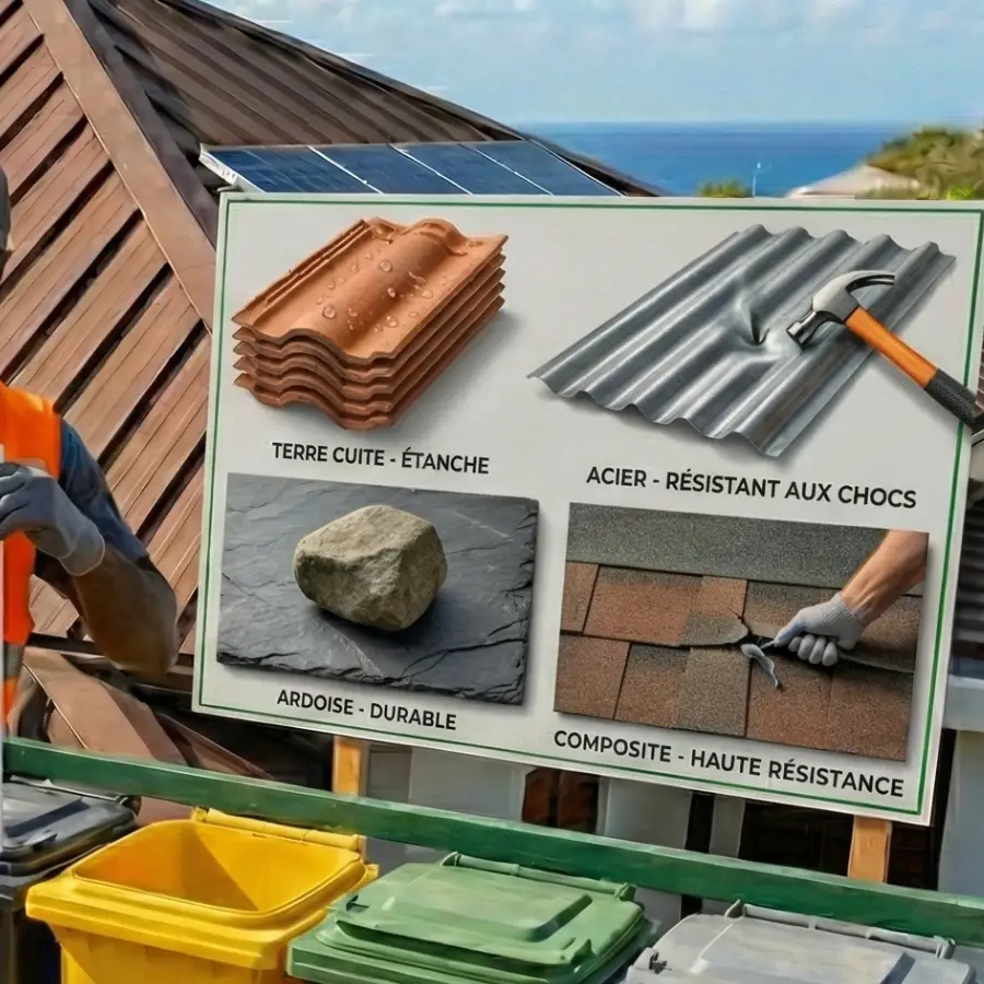 Matériaux résistants pour toitures en Martinique